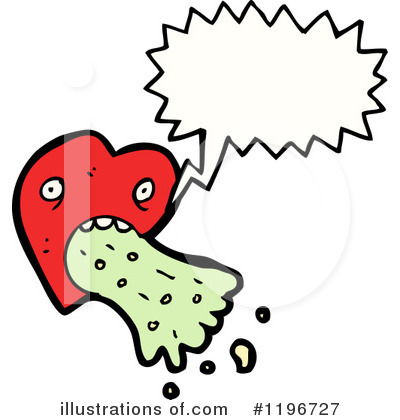 Royalty-Free (RF) Heart Vomiting Clipart Illustration by lineartestpilot - Stock Sample #1196727