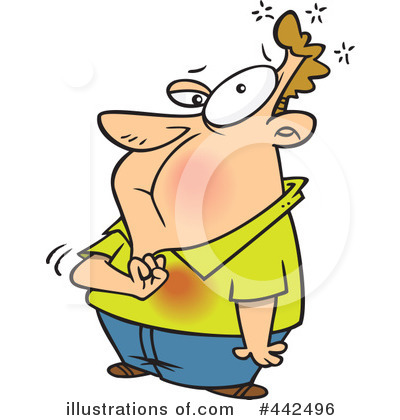 Royalty-Free (RF) Heartburn Clipart Illustration by toonaday - Stock Sample #442496