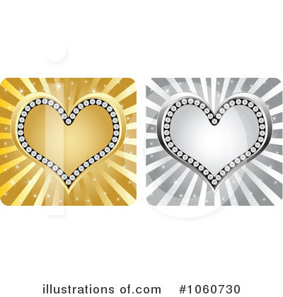 Diamond Heart Clipart #1060730 by Andrei Marincas