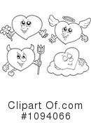 Hearts Clipart #1094066 by visekart