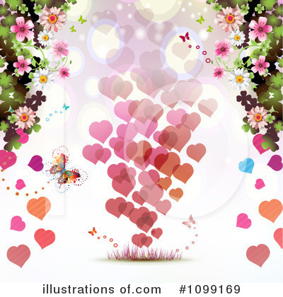 Royalty-Free (RF) Hearts Clipart Illustration by merlinul - Stock Sample #1099169