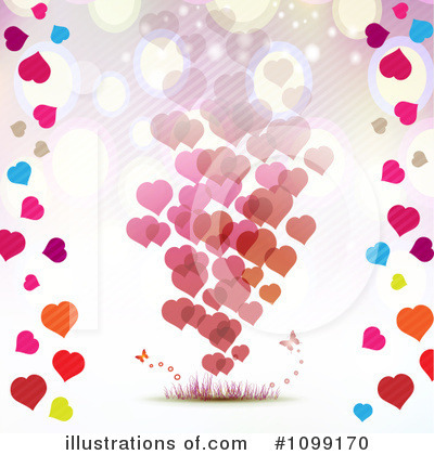 Royalty-Free (RF) Hearts Clipart Illustration by merlinul - Stock Sample #1099170
