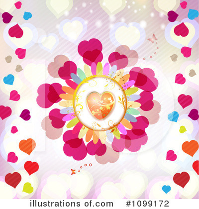 Royalty-Free (RF) Hearts Clipart Illustration by merlinul - Stock Sample #1099172