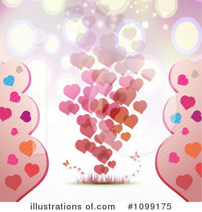 Royalty-Free (RF) Hearts Clipart Illustration by merlinul - Stock Sample #1099175