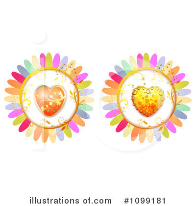 Royalty-Free (RF) Hearts Clipart Illustration by merlinul - Stock Sample #1099181