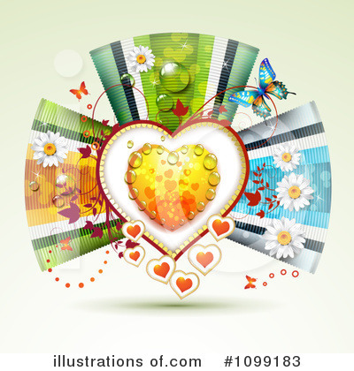 Royalty-Free (RF) Hearts Clipart Illustration by merlinul - Stock Sample #1099183