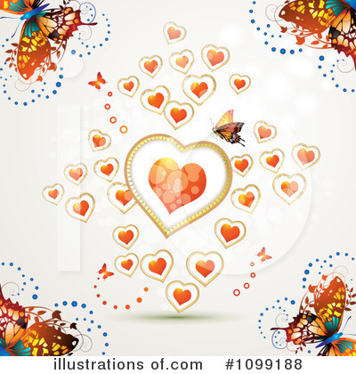 Royalty-Free (RF) Hearts Clipart Illustration by merlinul - Stock Sample #1099188