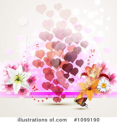 Royalty-Free (RF) Hearts Clipart Illustration by merlinul - Stock Sample #1099190