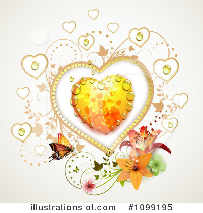 Royalty-Free (RF) Hearts Clipart Illustration by merlinul - Stock Sample #1099195
