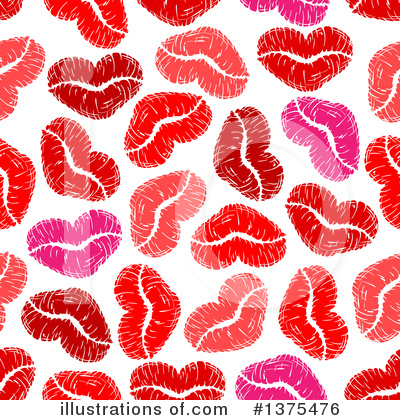 Lipstick Kiss Clipart #1375476 by Vector Tradition SM