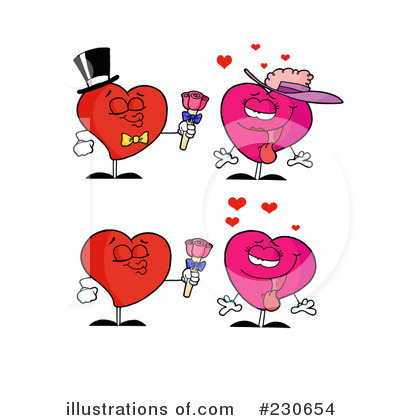 Royalty-Free (RF) Hearts Clipart Illustration by Hit Toon - Stock Sample #230654