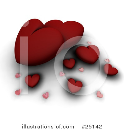 Royalty-Free (RF) Hearts Clipart Illustration by KJ Pargeter - Stock Sample #25142