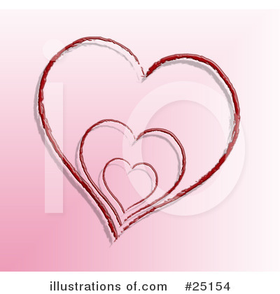 Royalty-Free (RF) Hearts Clipart Illustration by KJ Pargeter - Stock Sample #25154