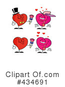 Hearts Clipart #434691 by Hit Toon