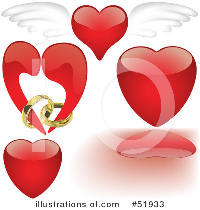 Royalty-Free (RF) Hearts Clipart Illustration by dero - Stock Sample #51933