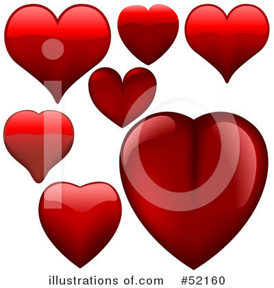 Royalty-Free (RF) Hearts Clipart Illustration by dero - Stock Sample #52160