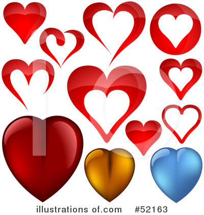 Royalty-Free (RF) Hearts Clipart Illustration by dero - Stock Sample #52163