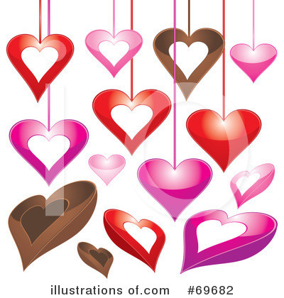Royalty-Free (RF) Hearts Clipart Illustration by MilsiArt - Stock Sample #69682