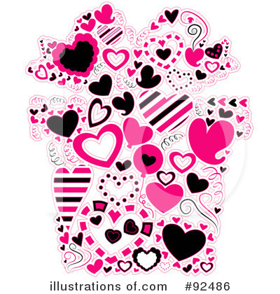 Royalty-Free (RF) Hearts Clipart Illustration by BNP Design Studio - Stock Sample #92486