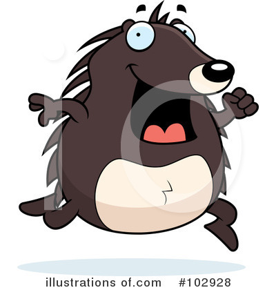 Hedgehog Clipart #102928 by Cory Thoman