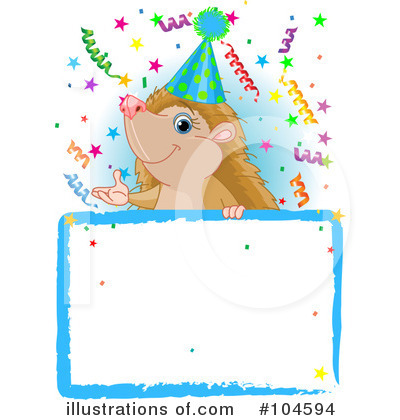 Royalty-Free (RF) Hedgehog Clipart Illustration by Pushkin - Stock Sample #104594