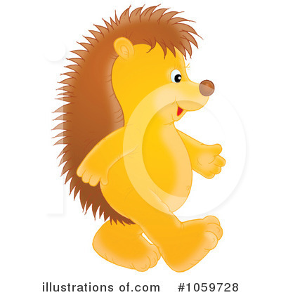 Royalty-Free (RF) Hedgehog Clipart Illustration by Alex Bannykh - Stock Sample #1059728