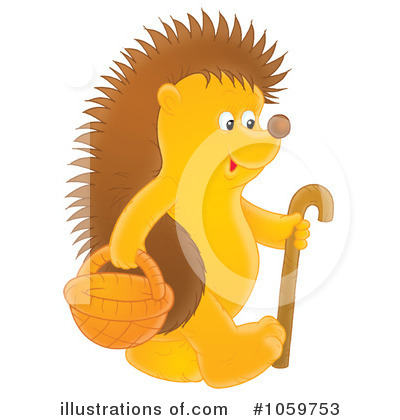 Royalty-Free (RF) Hedgehog Clipart Illustration by Alex Bannykh - Stock Sample #1059753