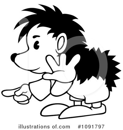 Royalty-Free (RF) Hedgehog Clipart Illustration by dero - Stock Sample #1091797