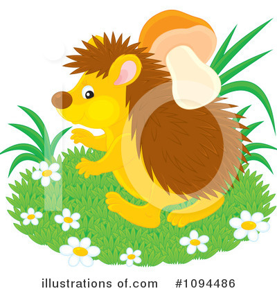 Royalty-Free (RF) Hedgehog Clipart Illustration by Alex Bannykh - Stock Sample #1094486