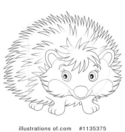 Royalty-Free (RF) Hedgehog Clipart Illustration by Alex Bannykh - Stock Sample #1135375