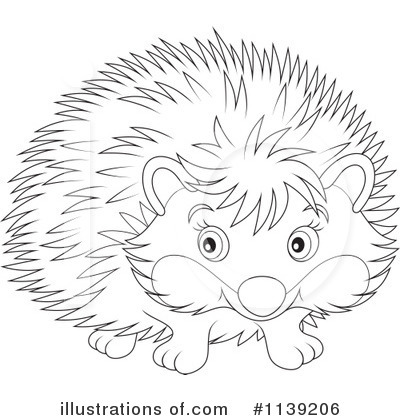 Royalty-Free (RF) Hedgehog Clipart Illustration by Alex Bannykh - Stock Sample #1139206