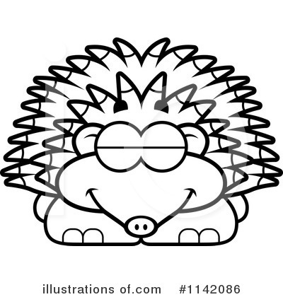 Royalty-Free (RF) Hedgehog Clipart Illustration by Cory Thoman - Stock Sample #1142086