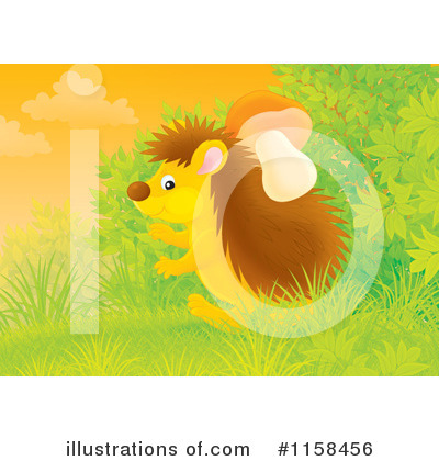 Royalty-Free (RF) Hedgehog Clipart Illustration by Alex Bannykh - Stock Sample #1158456