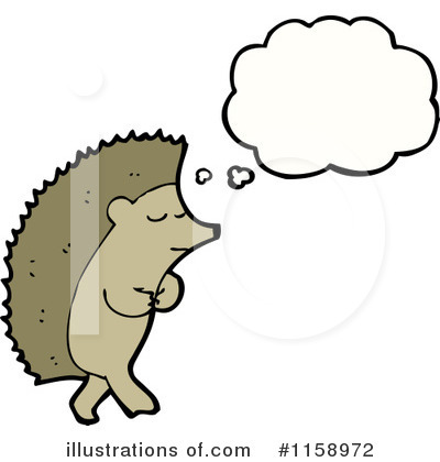 Royalty-Free (RF) Hedgehog Clipart Illustration by lineartestpilot - Stock Sample #1158972