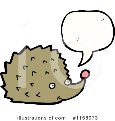 Royalty-Free (RF) Hedgehog Clipart Illustration by lineartestpilot - Stock Sample #1158973