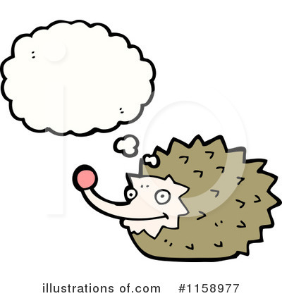 Royalty-Free (RF) Hedgehog Clipart Illustration by lineartestpilot - Stock Sample #1158977