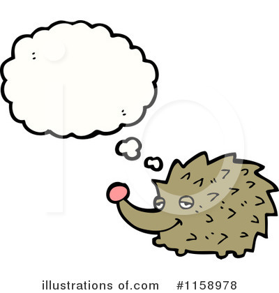 Royalty-Free (RF) Hedgehog Clipart Illustration by lineartestpilot - Stock Sample #1158978