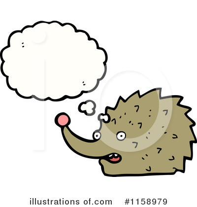 Royalty-Free (RF) Hedgehog Clipart Illustration by lineartestpilot - Stock Sample #1158979