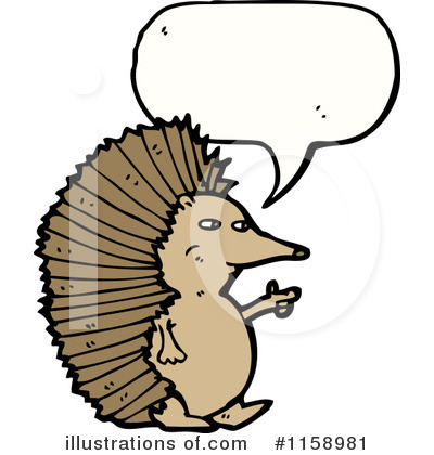 Royalty-Free (RF) Hedgehog Clipart Illustration by lineartestpilot - Stock Sample #1158981