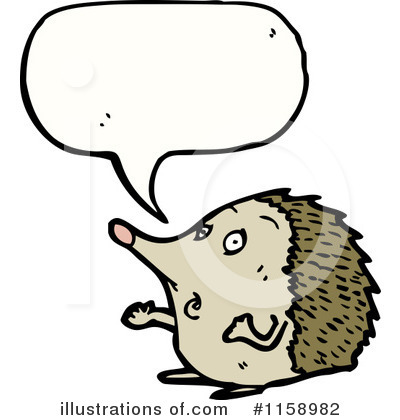 Royalty-Free (RF) Hedgehog Clipart Illustration by lineartestpilot - Stock Sample #1158982