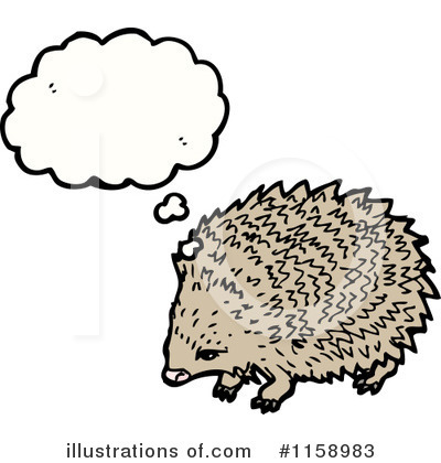 Royalty-Free (RF) Hedgehog Clipart Illustration by lineartestpilot - Stock Sample #1158983