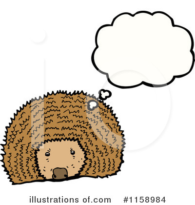 Royalty-Free (RF) Hedgehog Clipart Illustration by lineartestpilot - Stock Sample #1158984