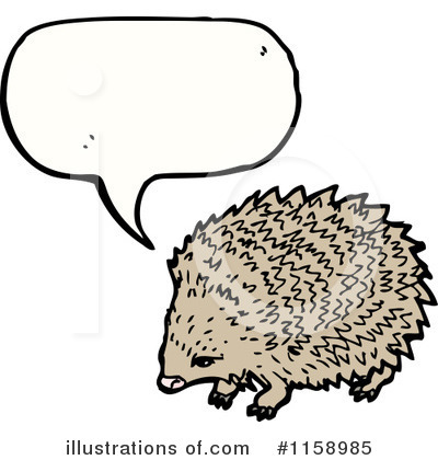 Royalty-Free (RF) Hedgehog Clipart Illustration by lineartestpilot - Stock Sample #1158985