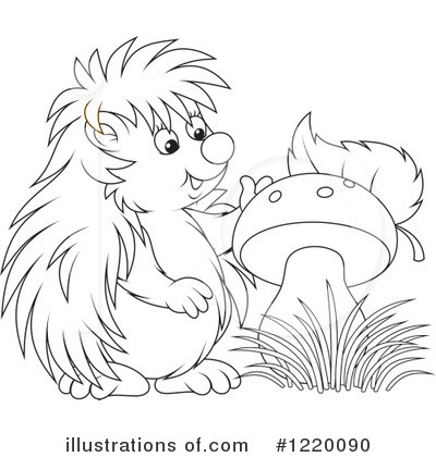 Royalty-Free (RF) Hedgehog Clipart Illustration by Alex Bannykh - Stock Sample #1220090