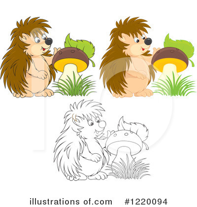 Royalty-Free (RF) Hedgehog Clipart Illustration by Alex Bannykh - Stock Sample #1220094