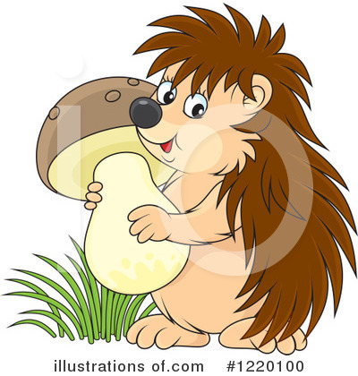 Royalty-Free (RF) Hedgehog Clipart Illustration by Alex Bannykh - Stock Sample #1220100