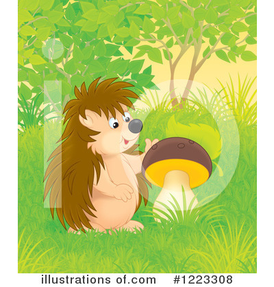 Royalty-Free (RF) Hedgehog Clipart Illustration by Alex Bannykh - Stock Sample #1223308