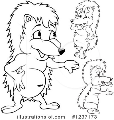 Royalty-Free (RF) Hedgehog Clipart Illustration by dero - Stock Sample #1237173