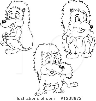 Royalty-Free (RF) Hedgehog Clipart Illustration by dero - Stock Sample #1238972