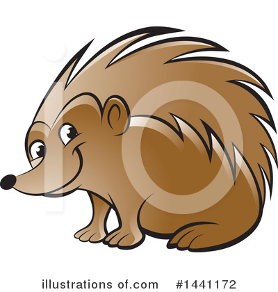 Royalty-Free (RF) Hedgehog Clipart Illustration by Lal Perera - Stock Sample #1441172